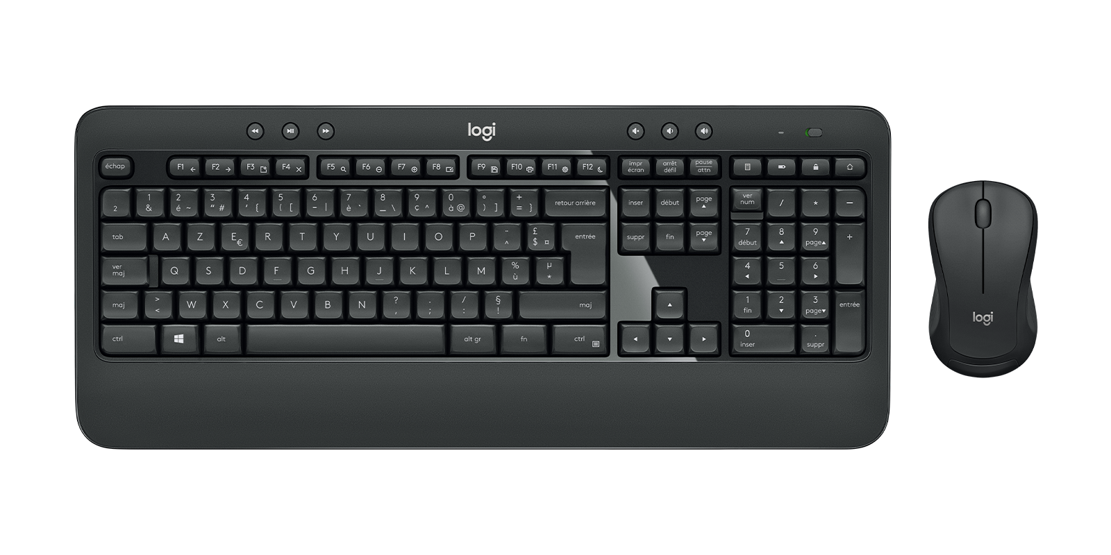 Logitech مجموعة لوحة مفاتيح وماوس لاسلكية MK540 920-008693