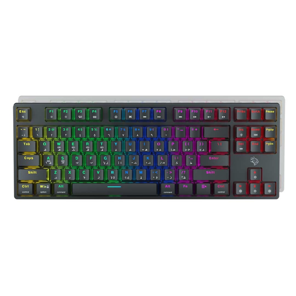 Porodo Gaming Gateron Pro 3 في 1 TKL لوحة مفاتيح ميكانيكية