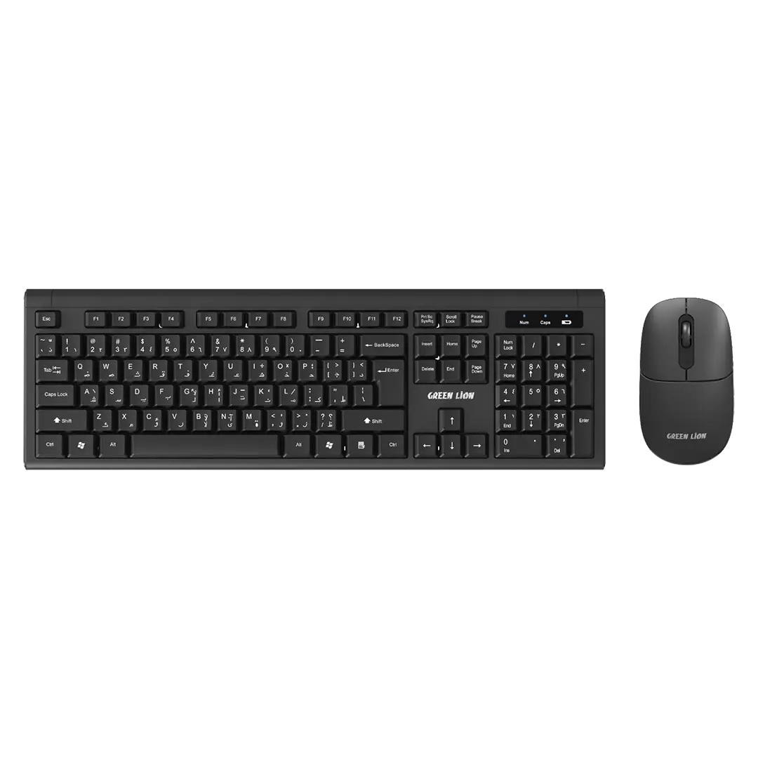 Green Lion GKM-200 Wireless Keyboard and Mouse Combo