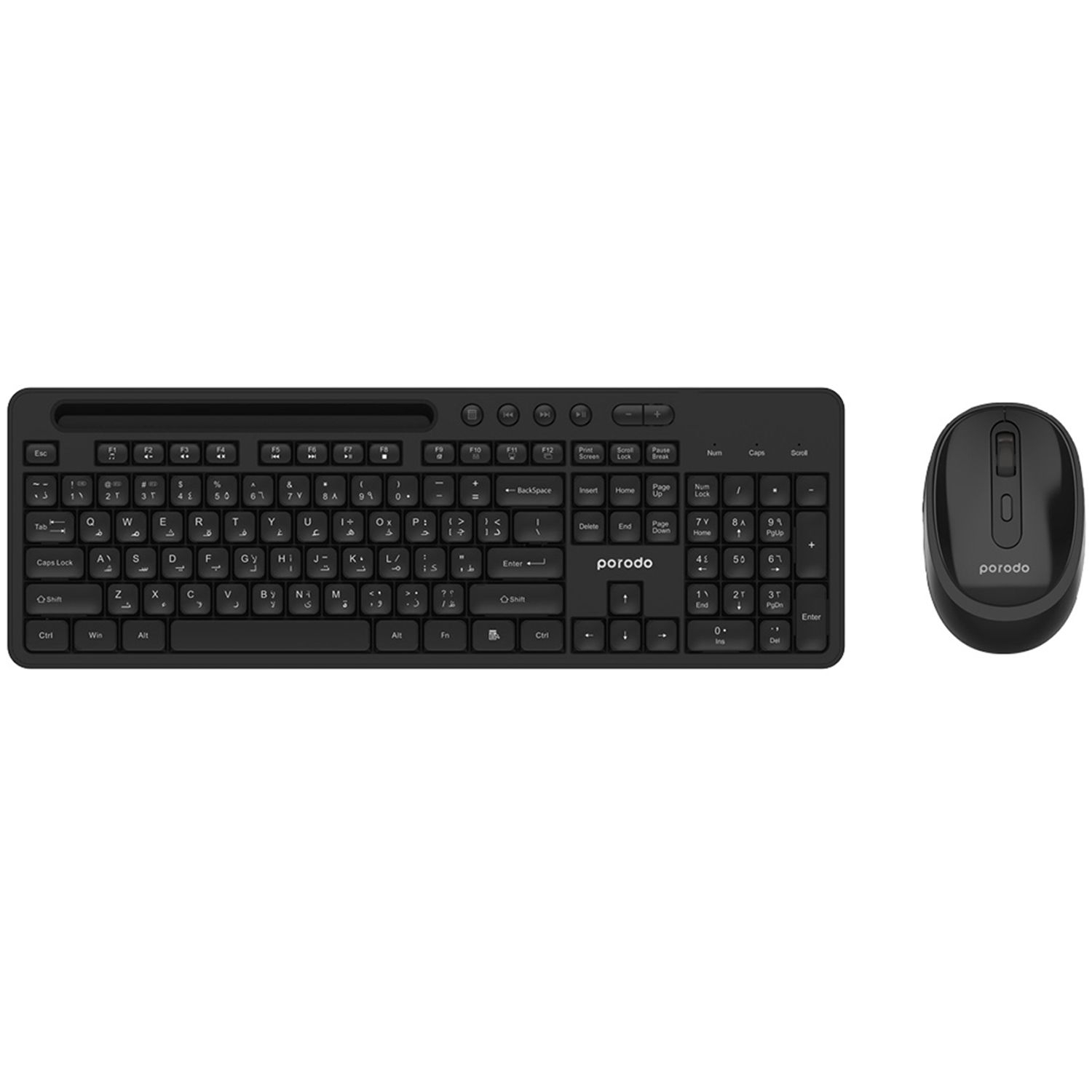 Porodo Dual Mode Wireless Keyboard and Mouse Set