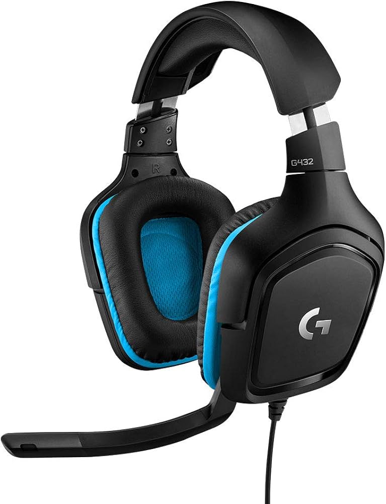 Logitech G432 Wired Gaming Headset 7.1 Black/Blue USB