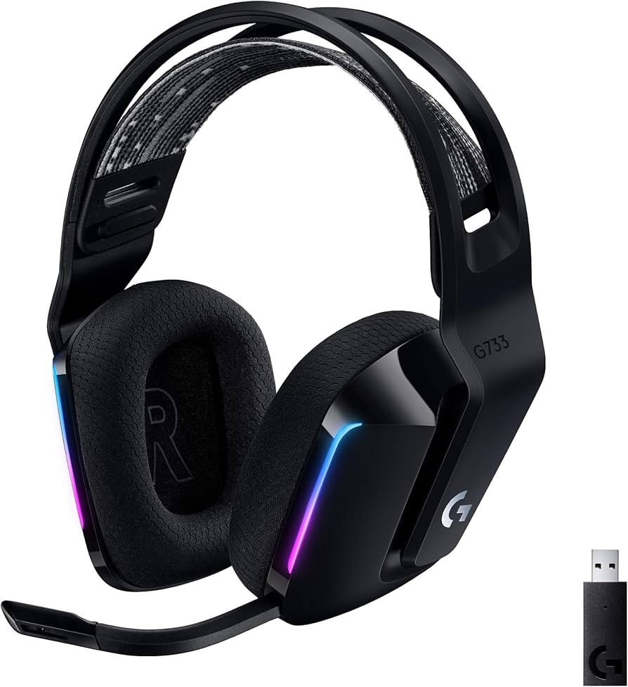 Logitech G733 Lightspeed Wireless RGB Gaming Headset Black