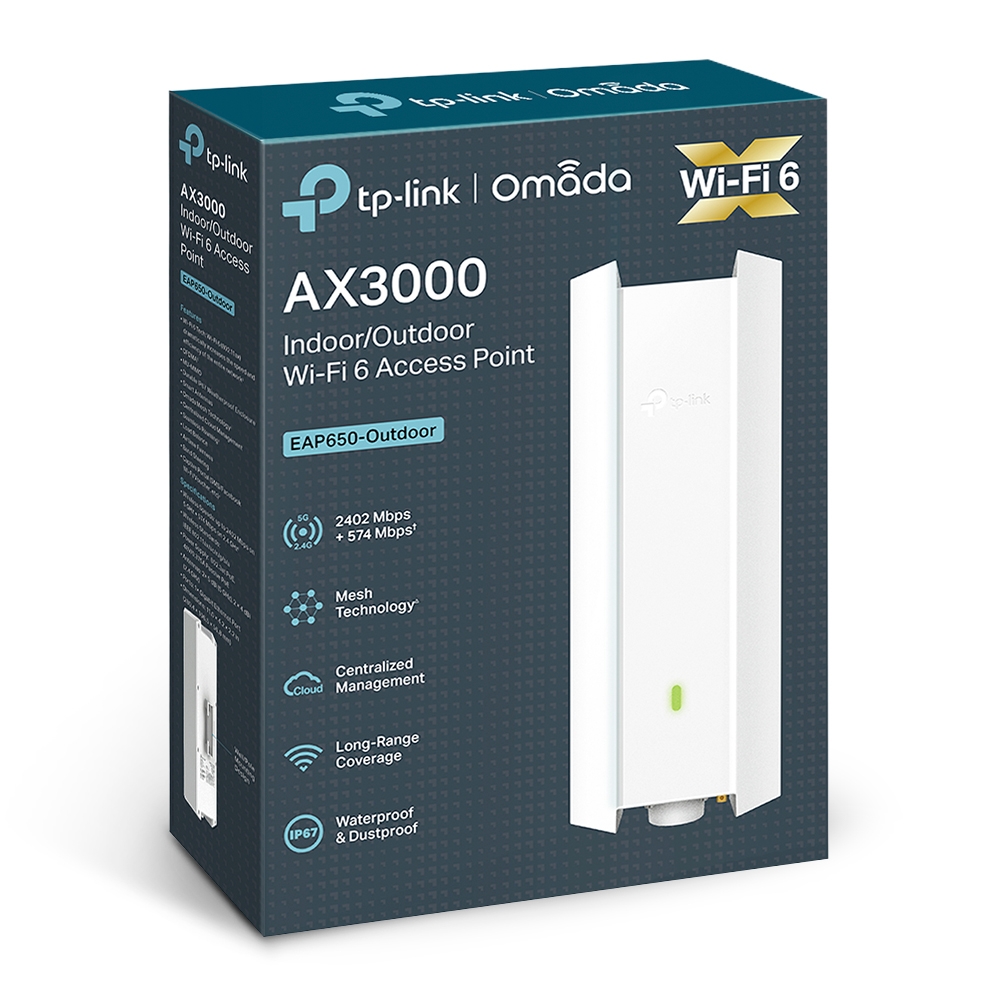 TP-Link AX3000 Indoor/Outdoor Access Point EAP650