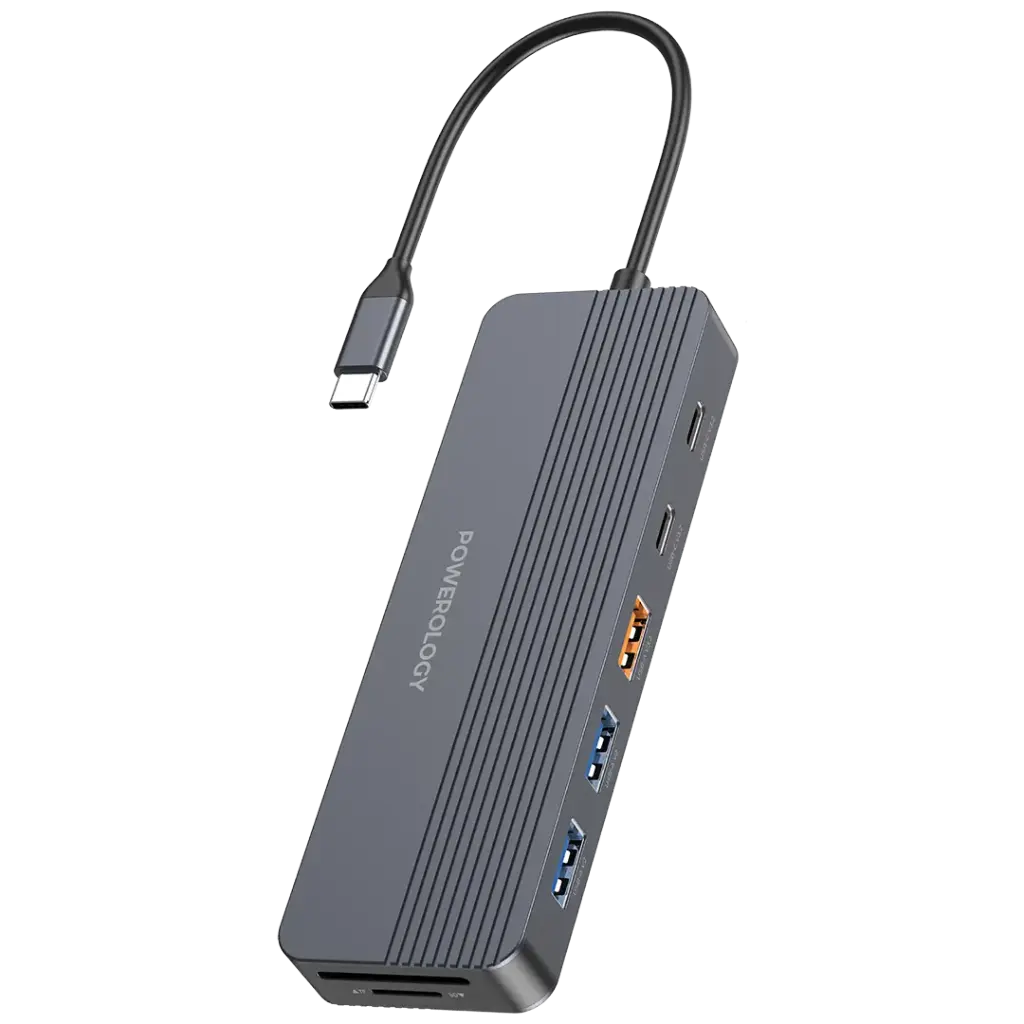 Powerology 12-in-1 USB-C multi-port hub