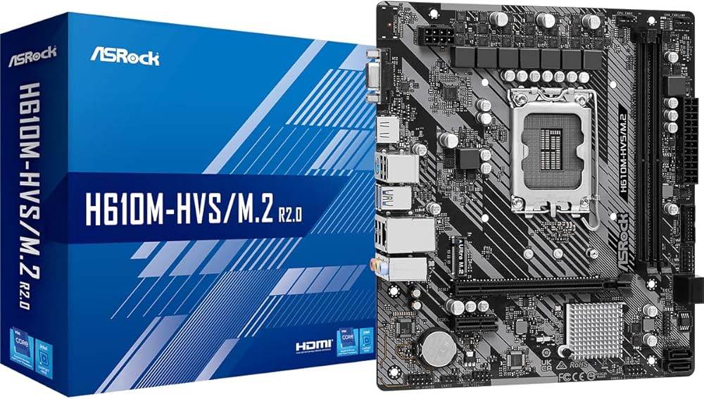Asrock Motherboard H610M-HVS/M.2 R2.0